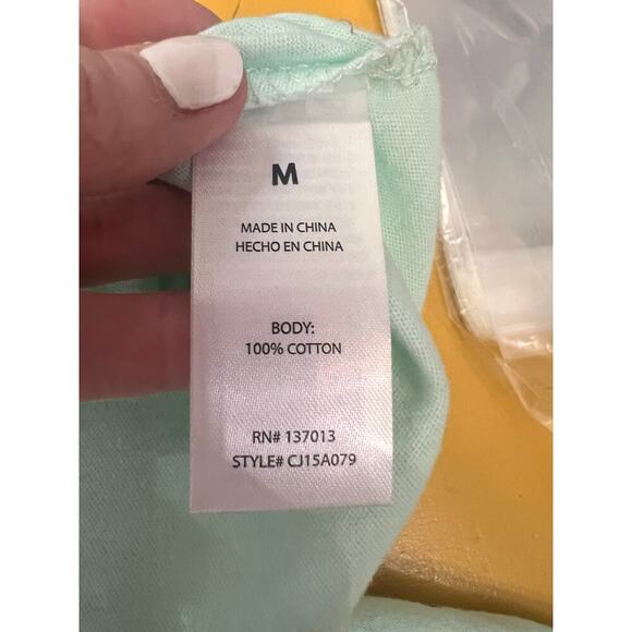 Wildfox Lyla “Drink Coke” Sleeveless Graphic Tank Top Soothing Sea Womens's M - Picture 7 of 7